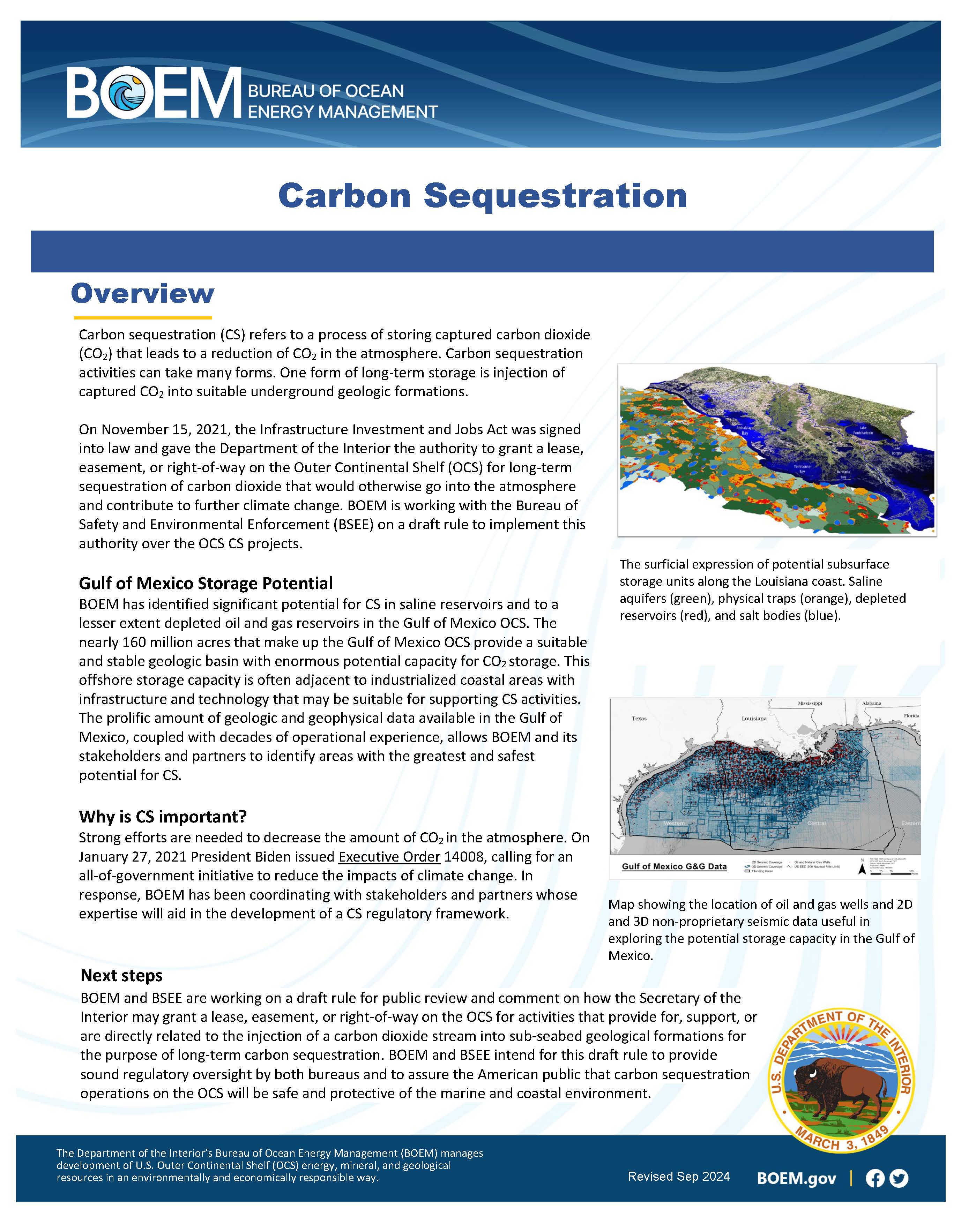 Image BOEM Carbon Sequestration Fact Sheet